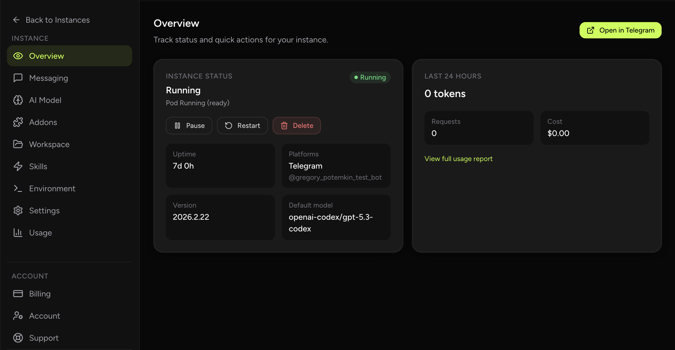 Built-In Package Managers screenshot from OpenClaw Setup dashboard (dark theme)